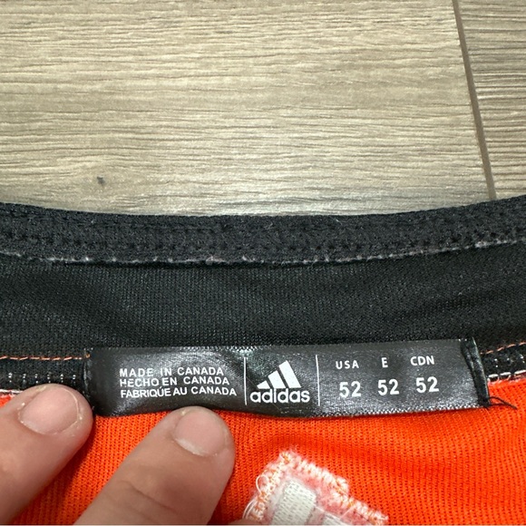 Adidas Philadelphia Flyers NHL Orange Home Jersey W/ Fight Strap Carter Hart #79 - Picture 9 of 12